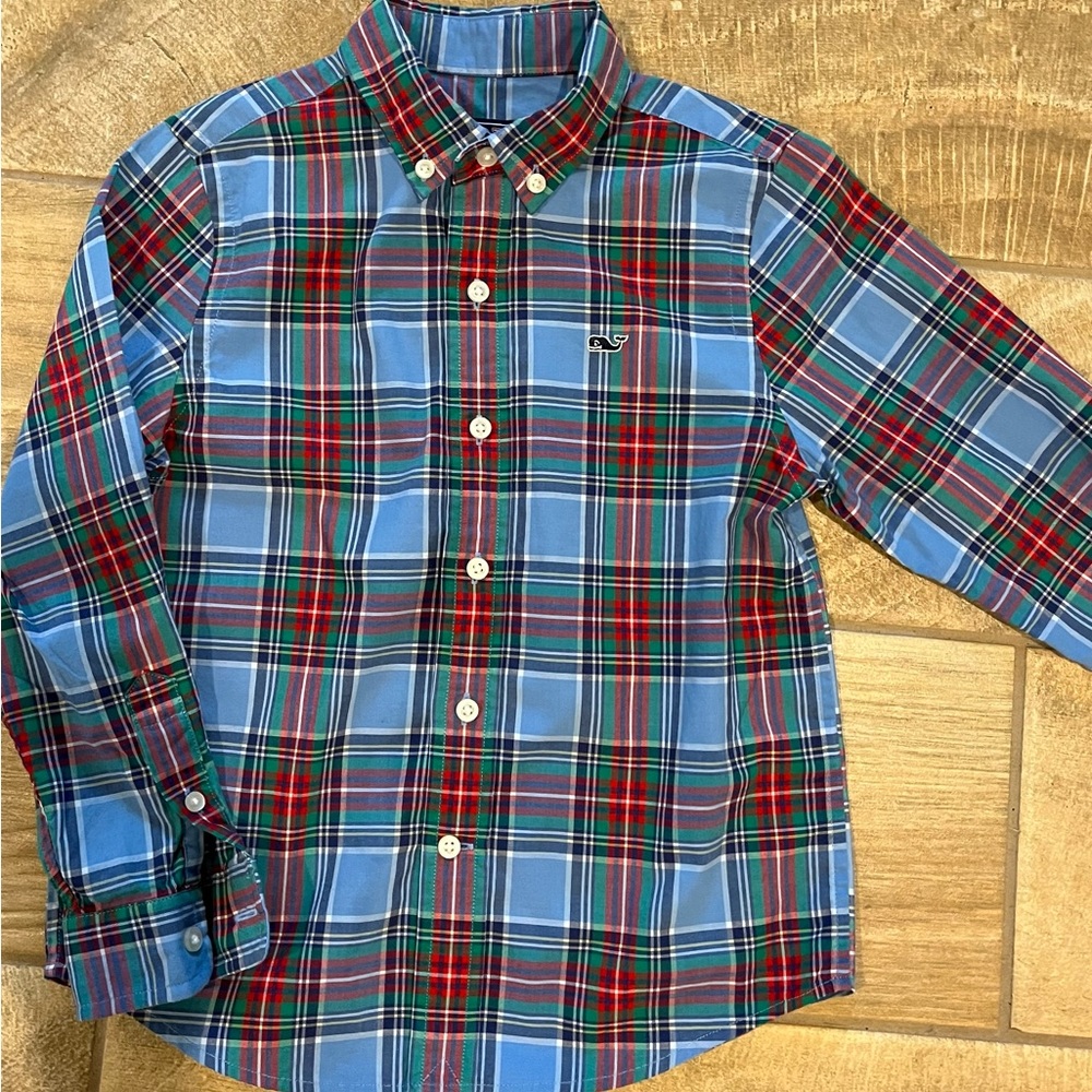 Vineyard Vines Boys Whale shirt Button Down
